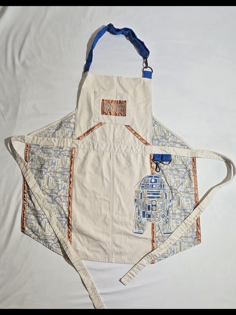 Star Wars Galaxys Edge Droid Depot Adult Apron Canvas R2D2 Cosplay Disney
